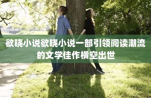 欲晓小说欲晓小说一部引领阅读潮流的文学佳作横空出世