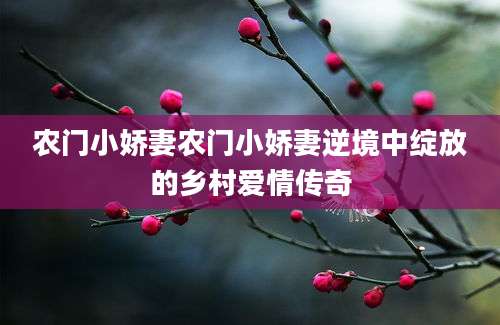 农门小娇妻农门小娇妻逆境中绽放的乡村爱情传奇