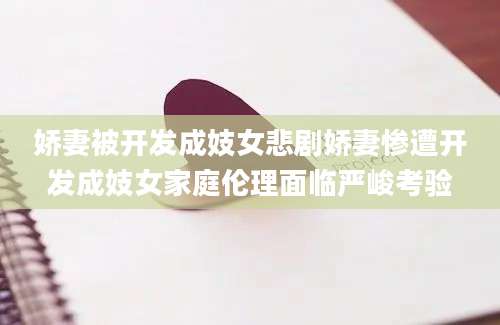 娇妻被开发成妓女悲剧娇妻惨遭开发成妓女家庭伦理面临严峻考验