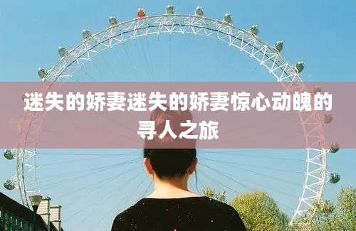 迷失的娇妻迷失的娇妻惊心动魄的寻人之旅