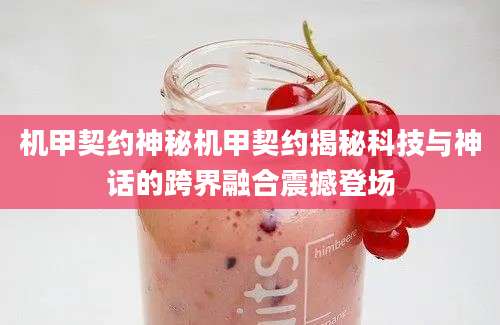 机甲契约神秘机甲契约揭秘科技与神话的跨界融合震撼登场
