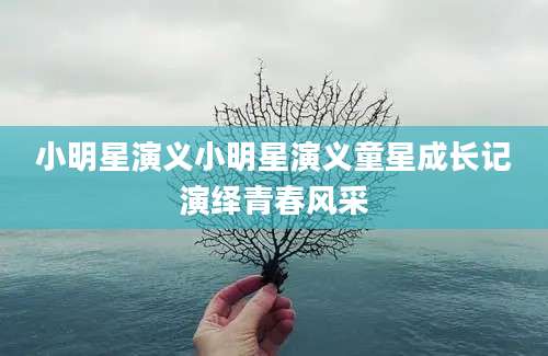 小明星演义小明星演义童星成长记演绎青春风采