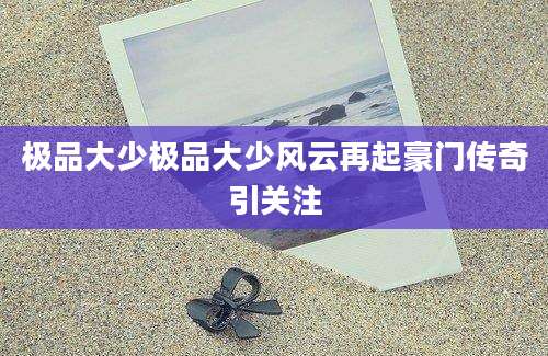 极品大少极品大少风云再起豪门传奇引关注