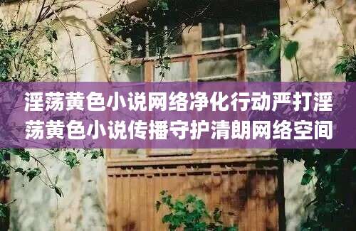 淫荡黄色小说网络净化行动严打淫荡黄色小说传播守护清朗网络空间