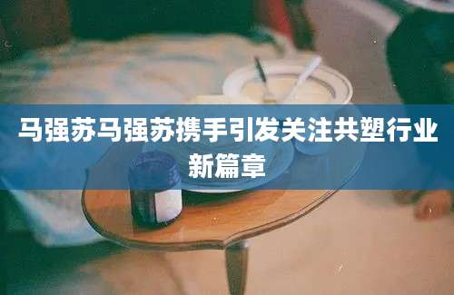 马强苏马强苏携手引发关注共塑行业新篇章