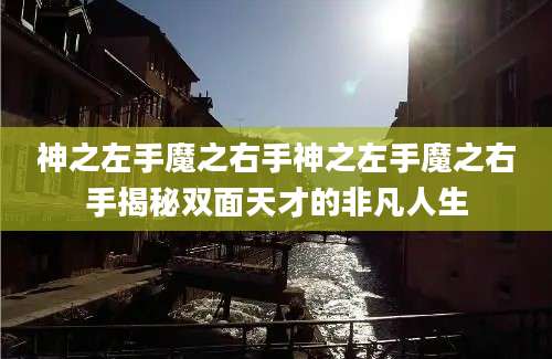 神之左手魔之右手神之左手魔之右手揭秘双面天才的非凡人生