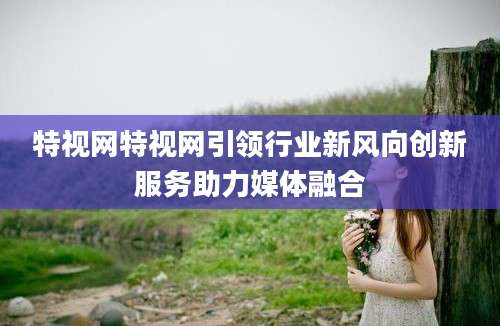 特视网特视网引领行业新风向创新服务助力媒体融合