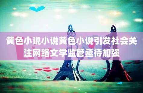 黄色小说小说黄色小说引发社会关注网络文学监管亟待加强