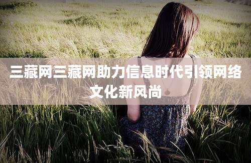 三藏网三藏网助力信息时代引领网络文化新风尚