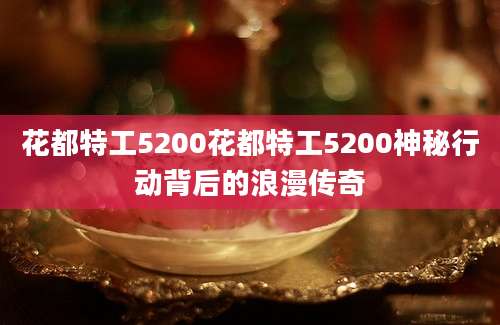 花都特工5200花都特工5200神秘行动背后的浪漫传奇