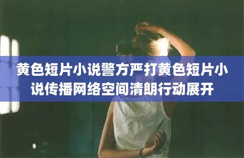 黄色短片小说警方严打黄色短片小说传播网络空间清朗行动展开