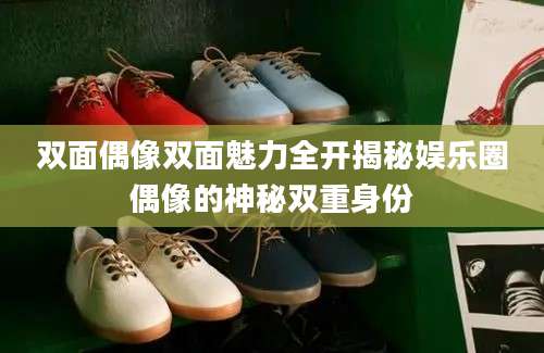 双面偶像双面魅力全开揭秘娱乐圈偶像的神秘双重身份