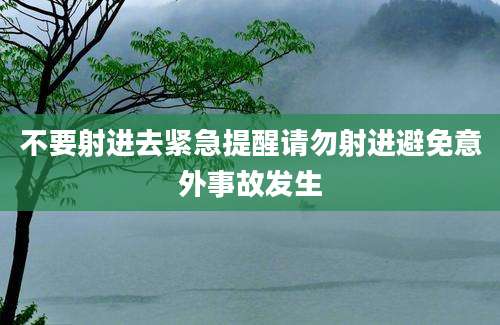 不要射进去紧急提醒请勿射进避免意外事故发生