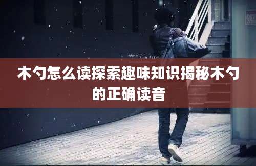 木勺怎么读探索趣味知识揭秘木勺的正确读音