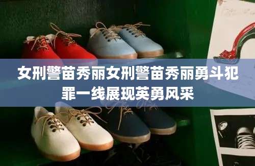 女刑警苗秀丽女刑警苗秀丽勇斗犯罪一线展现英勇风采