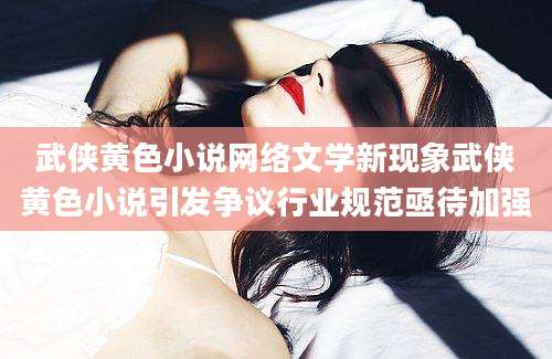 武侠黄色小说网络文学新现象武侠黄色小说引发争议行业规范亟待加强