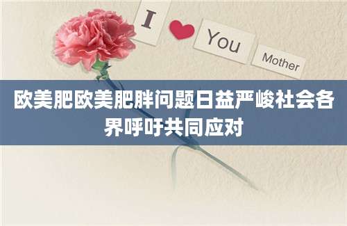 欧美肥欧美肥胖问题日益严峻社会各界呼吁共同应对