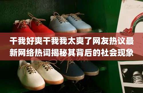 干我好爽干我我太爽了网友热议最新网络热词揭秘其背后的社会现象