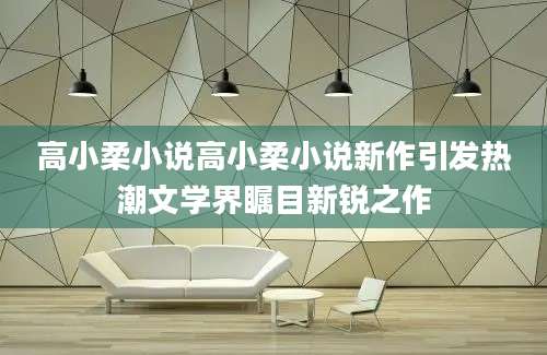 高小柔小说高小柔小说新作引发热潮文学界瞩目新锐之作