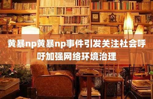 黄暴np黄暴np事件引发关注社会呼吁加强网络环境治理