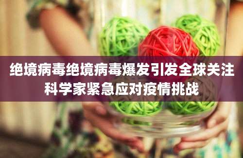 绝境病毒绝境病毒爆发引发全球关注科学家紧急应对疫情挑战