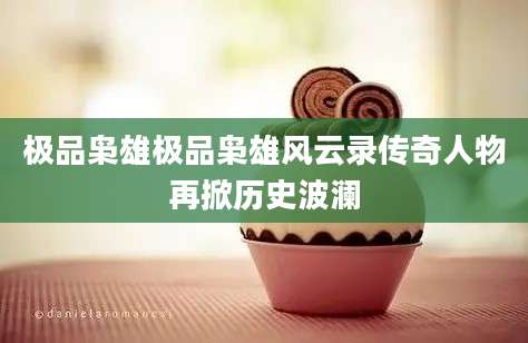 极品枭雄极品枭雄风云录传奇人物再掀历史波澜