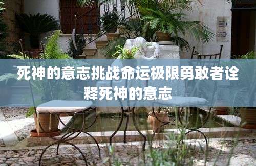死神的意志挑战命运极限勇敢者诠释死神的意志