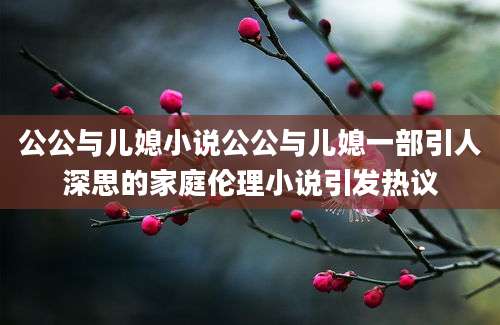 公公与儿媳小说公公与儿媳一部引人深思的家庭伦理小说引发热议