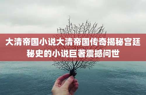 大清帝国小说大清帝国传奇揭秘宫廷秘史的小说巨著震撼问世