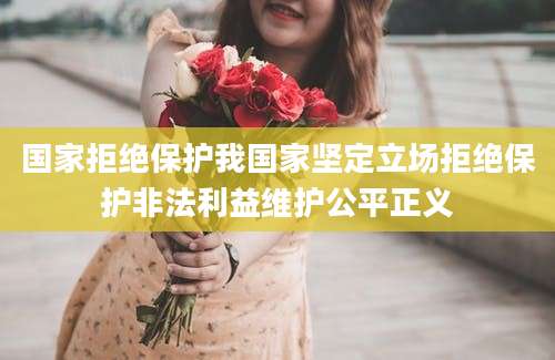 国家拒绝保护我国家坚定立场拒绝保护非法利益维护公平正义