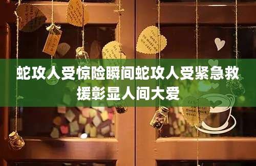 蛇攻人受惊险瞬间蛇攻人受紧急救援彰显人间大爱