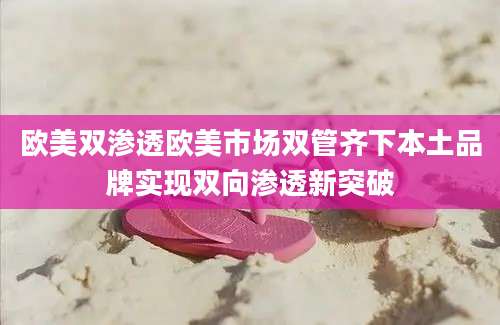 欧美双渗透欧美市场双管齐下本土品牌实现双向渗透新突破