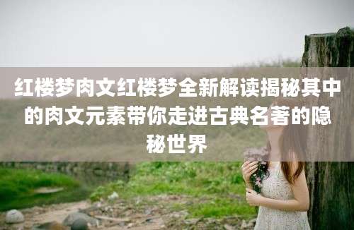 红楼梦肉文红楼梦全新解读揭秘其中的肉文元素带你走进古典名著的隐秘世界