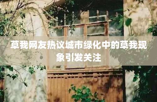 草我网友热议城市绿化中的草我现象引发关注