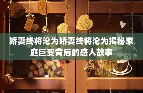 娇妻终将沦为娇妻终将沦为揭秘家庭巨变背后的感人故事
