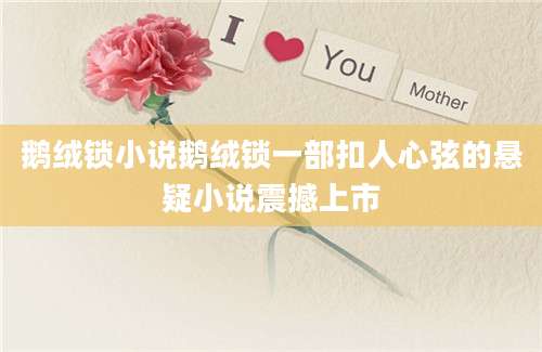鹅绒锁小说鹅绒锁一部扣人心弦的悬疑小说震撼上市
