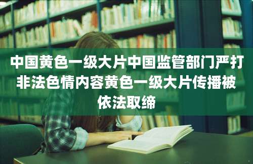 中国黄色一级大片中国监管部门严打非法色情内容黄色一级大片传播被依法取缔