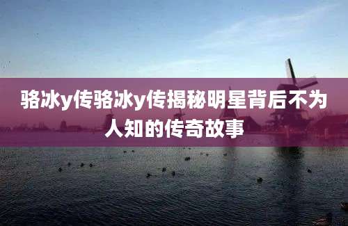 骆冰y传骆冰y传揭秘明星背后不为人知的传奇故事
