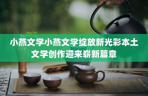 小燕文学小燕文学绽放新光彩本土文学创作迎来崭新篇章