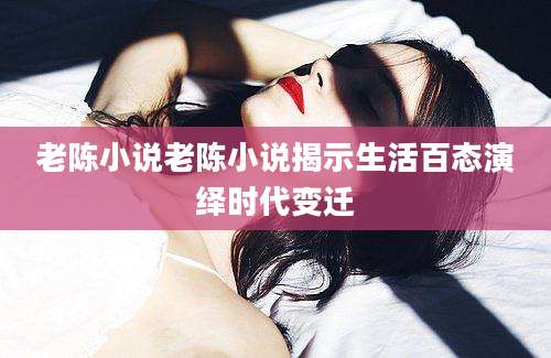 老陈小说老陈小说揭示生活百态演绎时代变迁