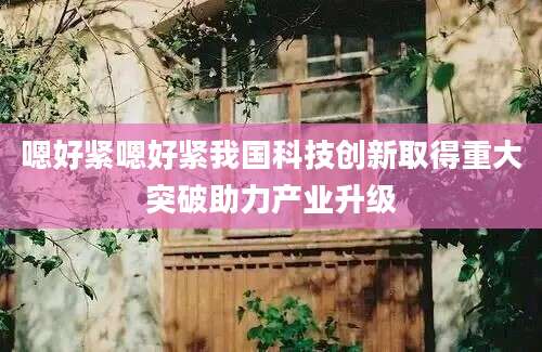 嗯好紧嗯好紧我国科技创新取得重大突破助力产业升级