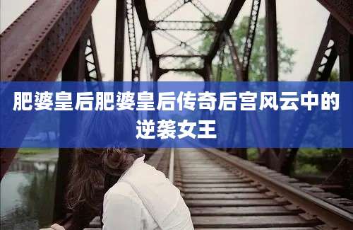 肥婆皇后肥婆皇后传奇后宫风云中的逆袭女王