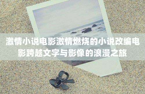 激情小说电影激情燃烧的小说改编电影跨越文字与影像的浪漫之旅