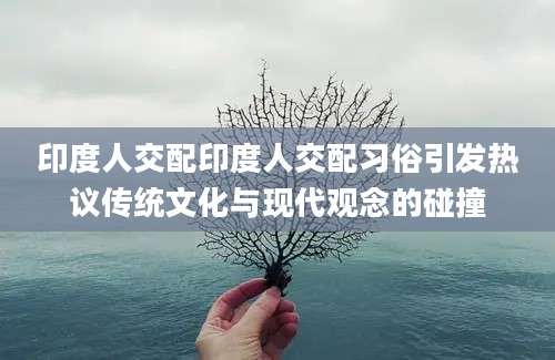 印度人交配印度人交配习俗引发热议传统文化与现代观念的碰撞