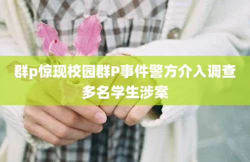 群p惊现校园群P事件警方介入调查多名学生涉案