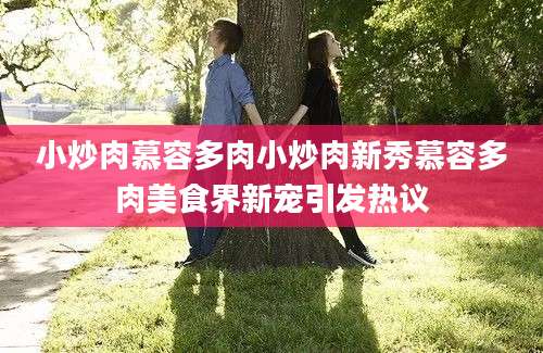 小炒肉慕容多肉小炒肉新秀慕容多肉美食界新宠引发热议