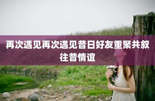 再次遇见再次遇见昔日好友重聚共叙往昔情谊