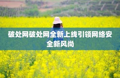 破处网破处网全新上线引领网络安全新风尚