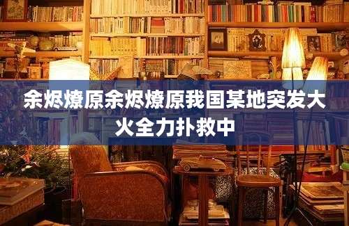 余烬燎原余烬燎原我国某地突发大火全力扑救中