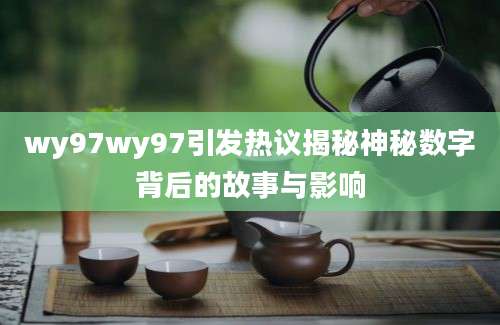 wy97wy97引发热议揭秘神秘数字背后的故事与影响